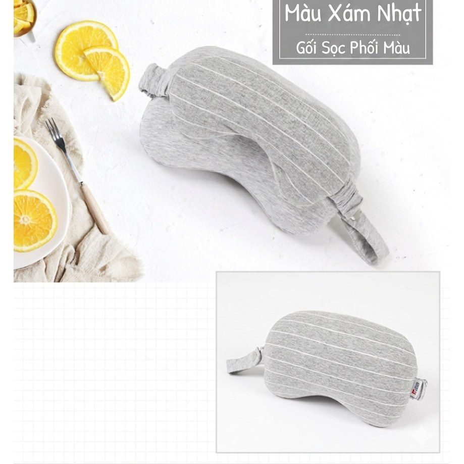 Gối kê cổ chữ U kèm bịt mắt BL22