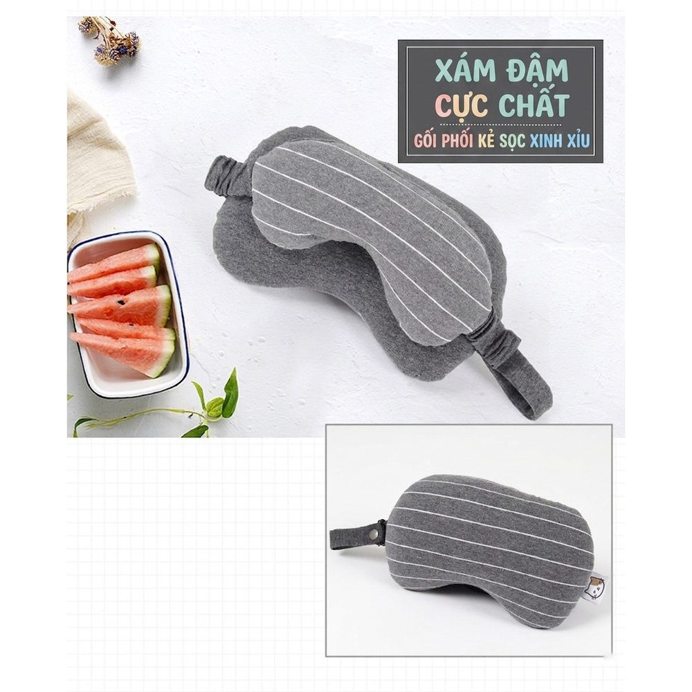 Gối kê cổ chữ U kèm bịt mắt BL22