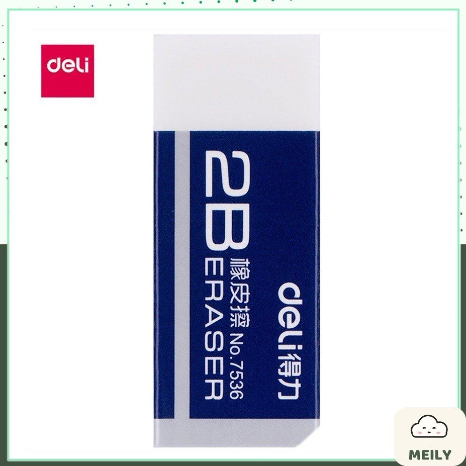 Gôm tẩy chì 2B Deli 7536 chất lượng cao K24