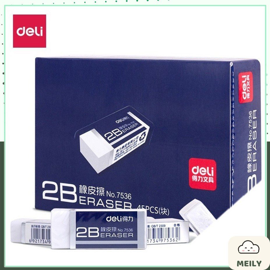 Gôm tẩy chì 2B Deli 7536 chất lượng cao K24