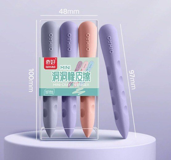 Gôm Tẩy Học Sinh Định Vị Ngón Tay K227 - tím