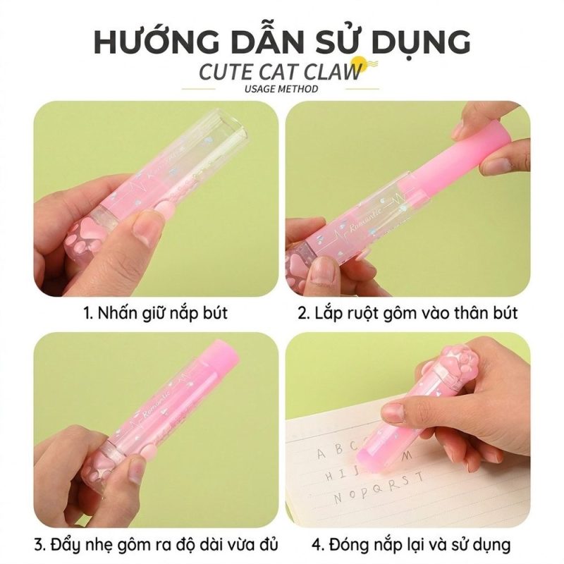 Gôm tẩy thạch trong suốt K229