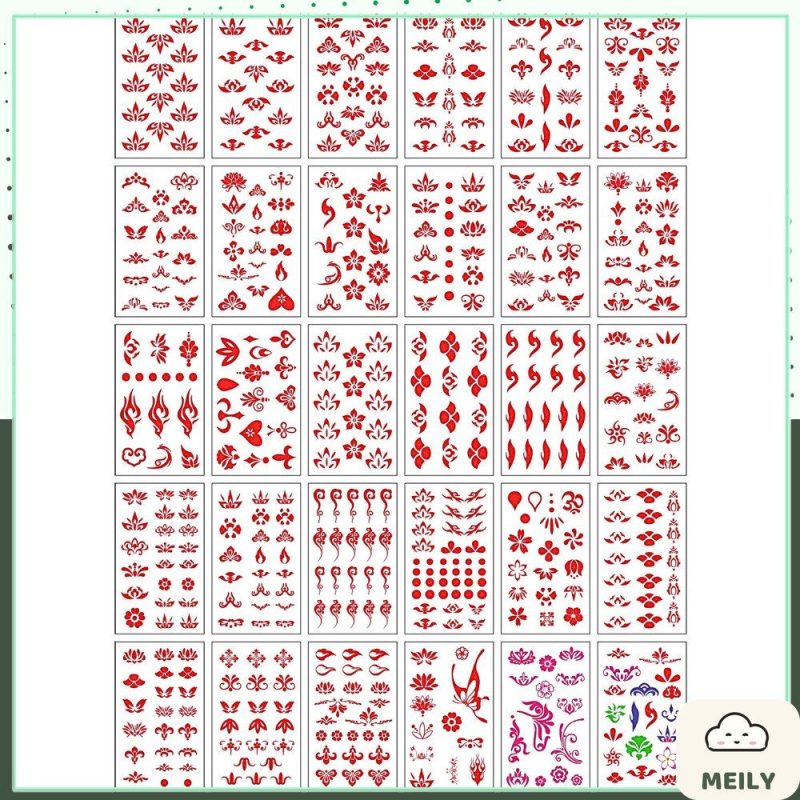 Hình xăm dán mini tattoo tạm thời 30 tờ