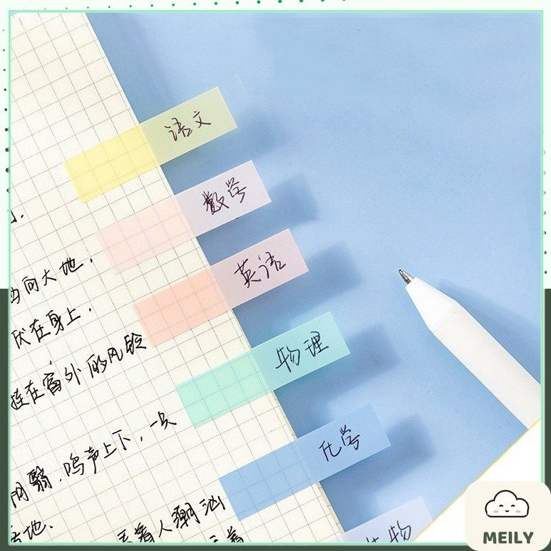 Hộp 125 đánh dấu trang note nhựa Pet NO28
