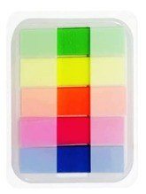 Hộp 125 đánh dấu trang note nhựa Pet NO28 - neon