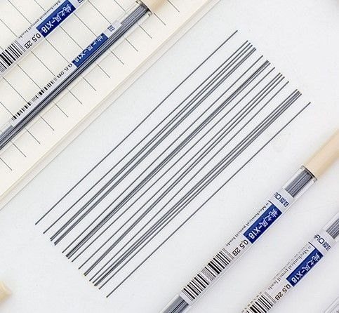 Hộp 20 ruột chì kim 2B ngòi 0.5mm/0.7mm dài 12cm B09 - ngòi 0,5mm
