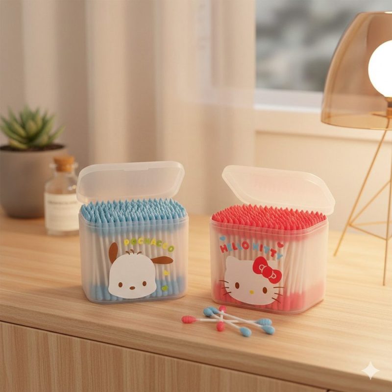 Hộp 200 bông ngoáy tai hoạt hình KT, Pochacco dễ thương K145