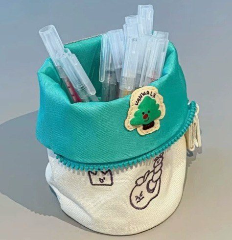Hộp bút vải TB29 - xanh dương