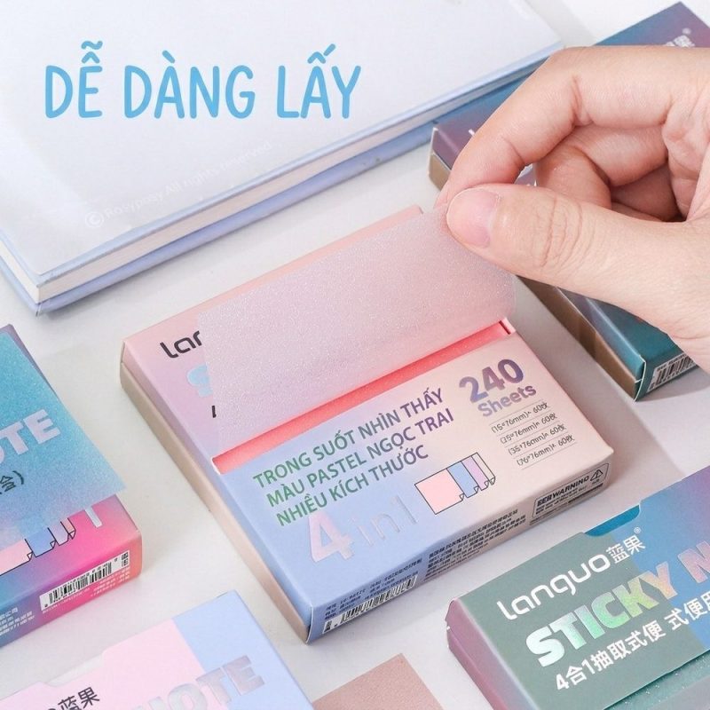 Hộp giấy note 4in1 NO72