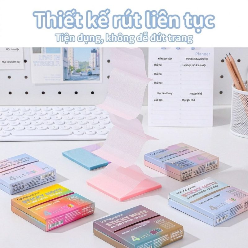 Hộp giấy note 4in1 NO72