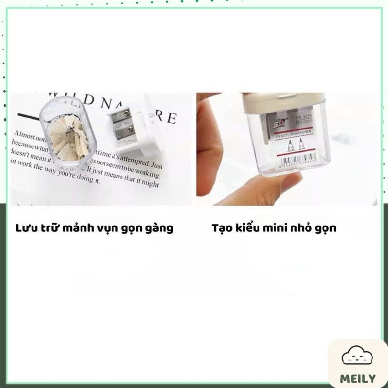 Hộp gọt chì trong suốt K167