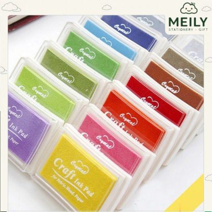 Hộp mực con dấu nhiều màu sắc tươi tắn không phai D05