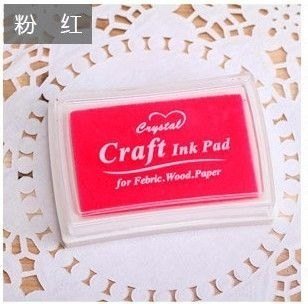 Hộp mực con dấu nhiều màu sắc tươi tắn không phai D05 - Hồng
