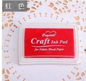 Hộp mực con dấu nhiều màu sắc tươi tắn không phai D05 - Đỏ