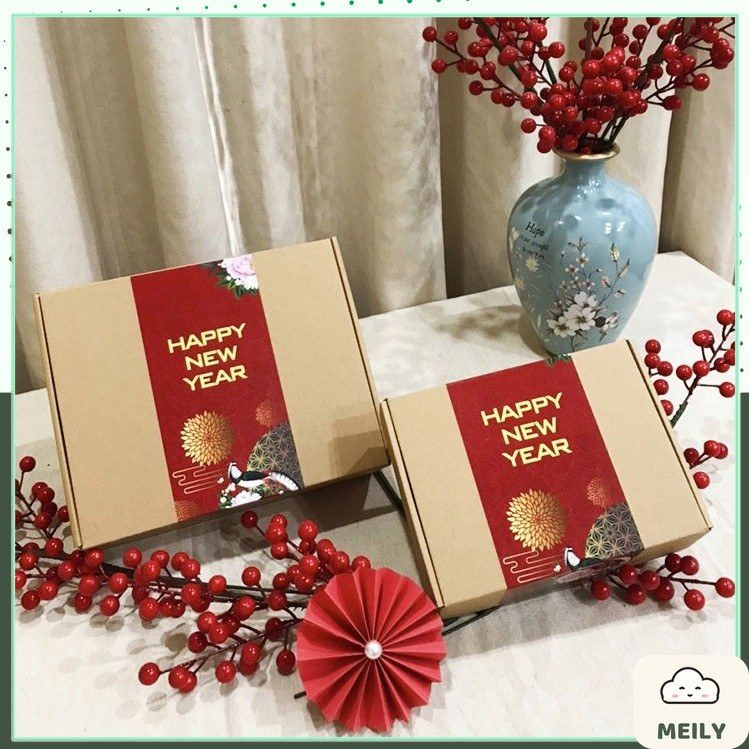 Hộp quà tặng, đựng quà sinh nhật tặng bạn trai bạn gái, vintage kraft