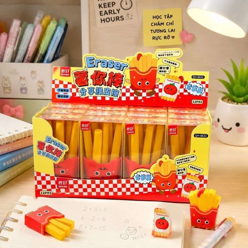 Hộp Tẩy Khoai Tây Hoạt Hình Dễ Thương K279