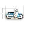 Huy hiệu cài áo xe cub lưu niệm Việt Nam Saigonir Sanny Souvenir - Huy hiệu kim loại Xe Máy Xanh Dương