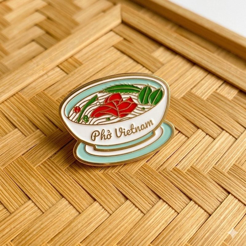 Huy hiệu lưu niệm - Pin cài áo quà tặng hình đồ ăn