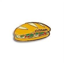 Huy hiệu lưu niệm - Pin cài áo quà tặng hình đồ ăn - Huy hiệu kim loại Bánh Mì