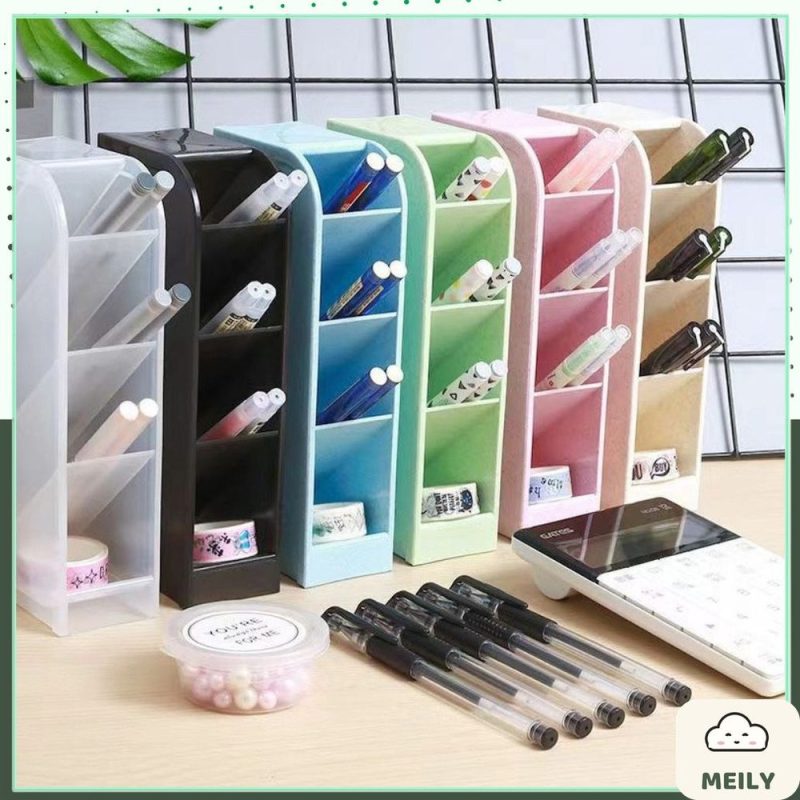 Kệ bút 4 tầng để bàn nhỏ nhắn decor bàn học K114
