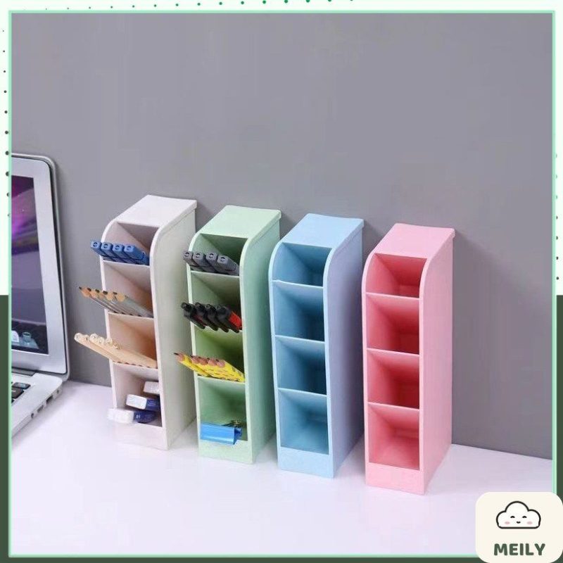 Kệ bút 4 tầng để bàn nhỏ nhắn decor bàn học K114
