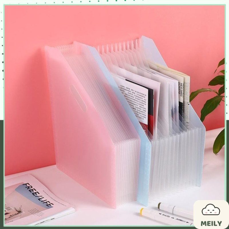 Kệ sách 13 ngăn nhựa tay cầm tiện lợi để bàn K128