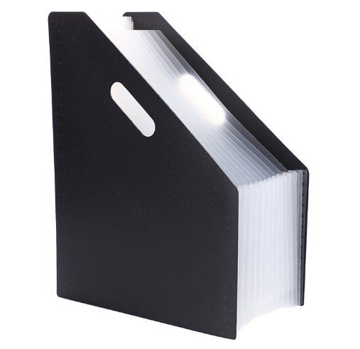 Kệ sách 13 ngăn nhựa tay cầm tiện lợi để bàn K128 - Đen