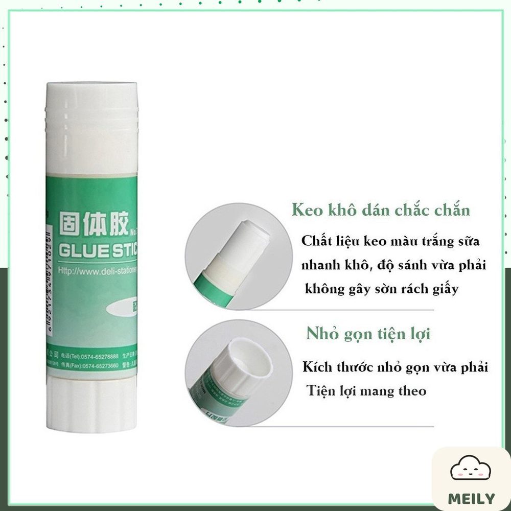 Keo khô Deli dạng thỏi keo dán sticker K45