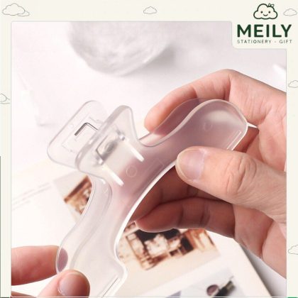 Kẹp đánh dấu trang sách Kẹp nhựa cố định vị trí đọc sách vở viết trong suốt K168