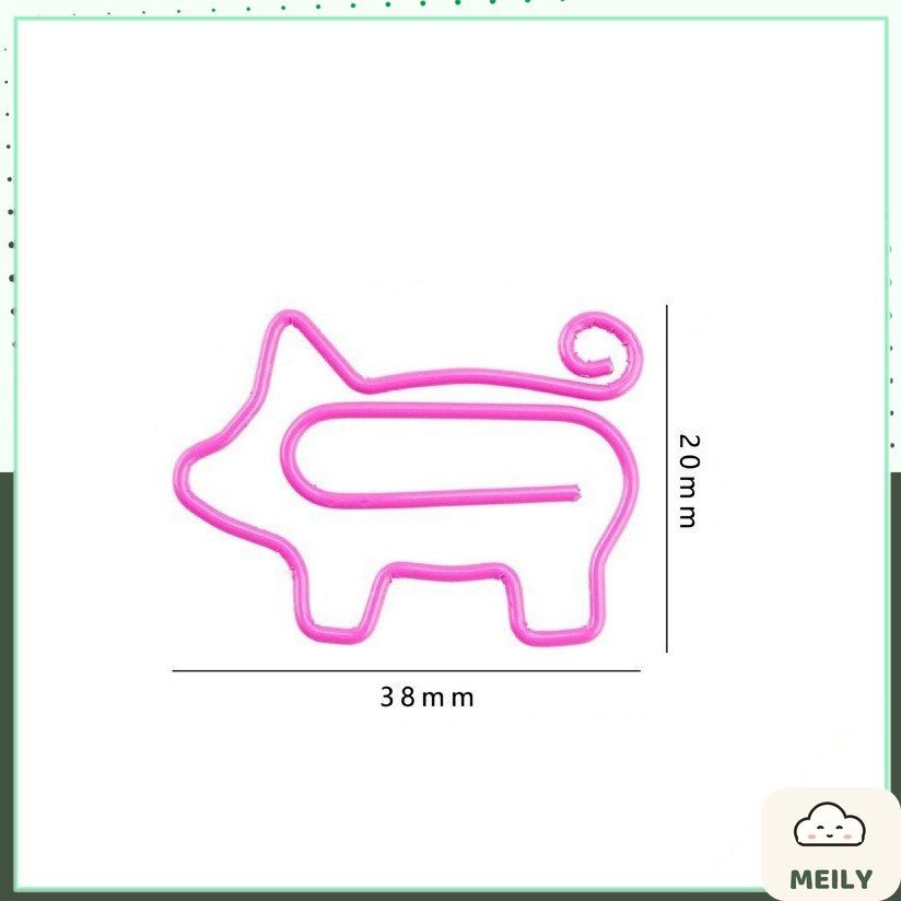 Kẹp giấy chú heo hồng ngộ nghĩnh trang trí sổ tay Bullet Journal K02