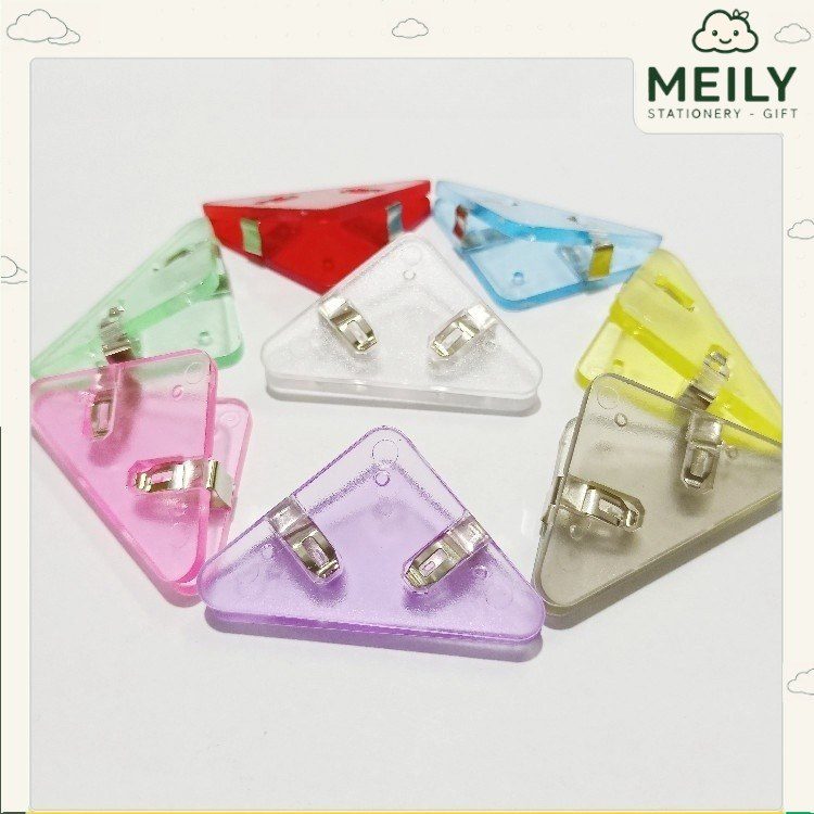 Kẹp giấy hình tam giác màu Pastel K47
