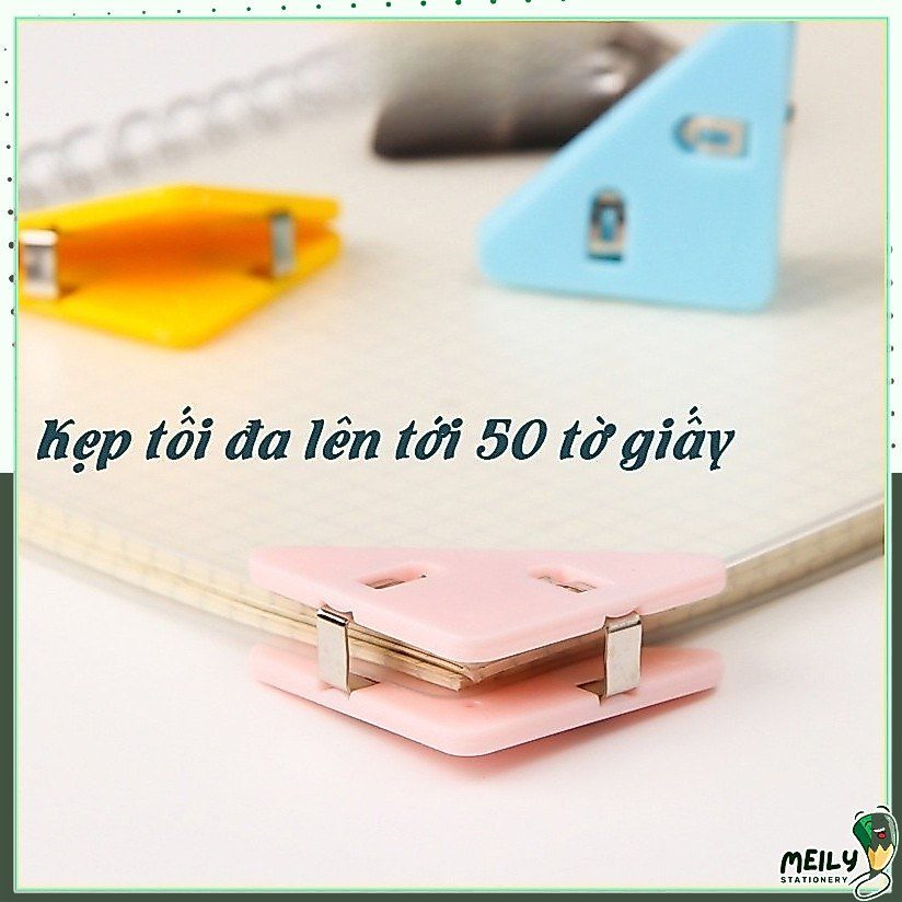 Kẹp giấy hình tam giác màu Pastel K47