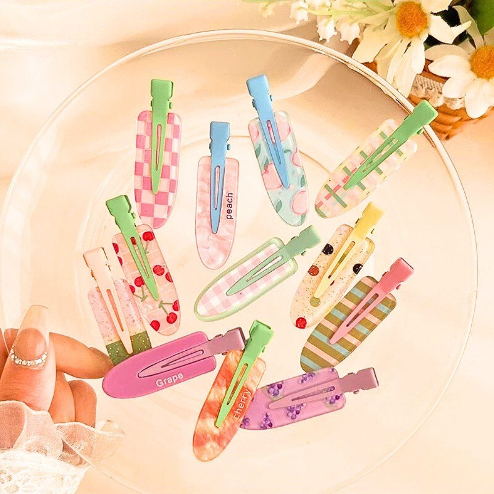 Kẹp tóc set 2 kẹp tóc hàn quốc xinh xắn nhiều màu pastel họa tiết dễ thương bím