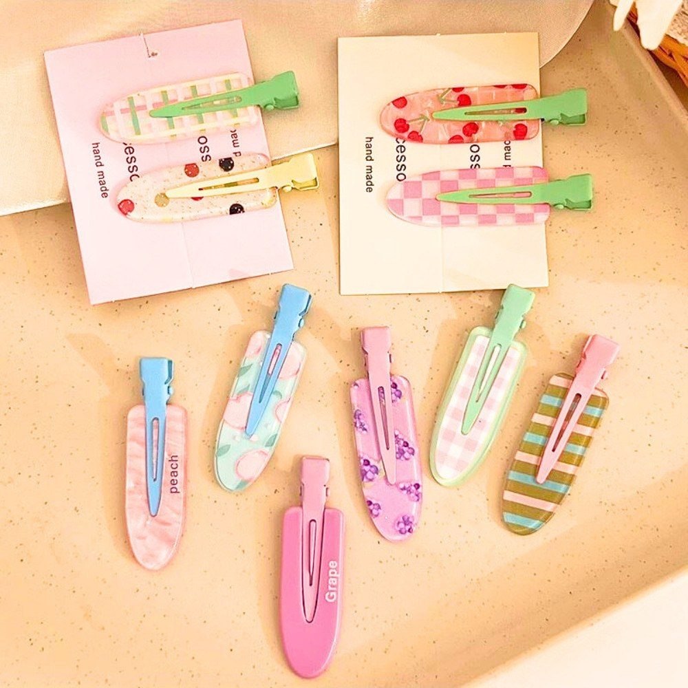 Kẹp tóc set 2 kẹp tóc hàn quốc xinh xắn nhiều màu pastel họa tiết dễ thương bím