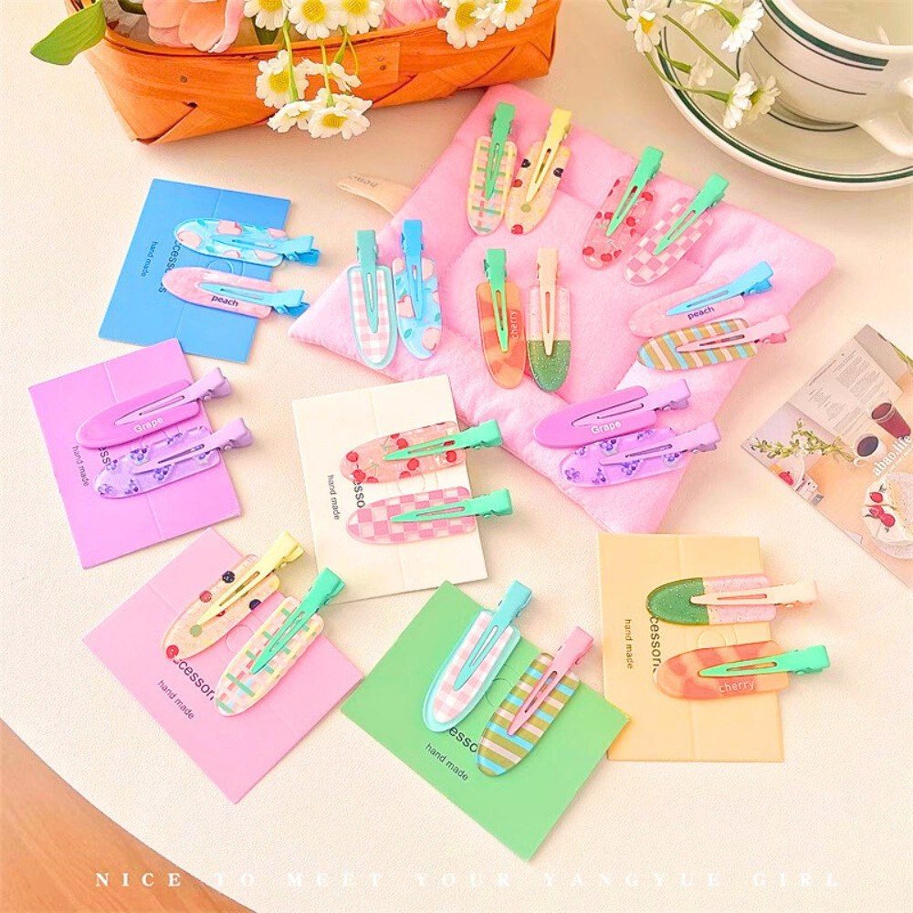 Kẹp tóc set 2 kẹp tóc hàn quốc xinh xắn nhiều màu pastel họa tiết dễ thương bím