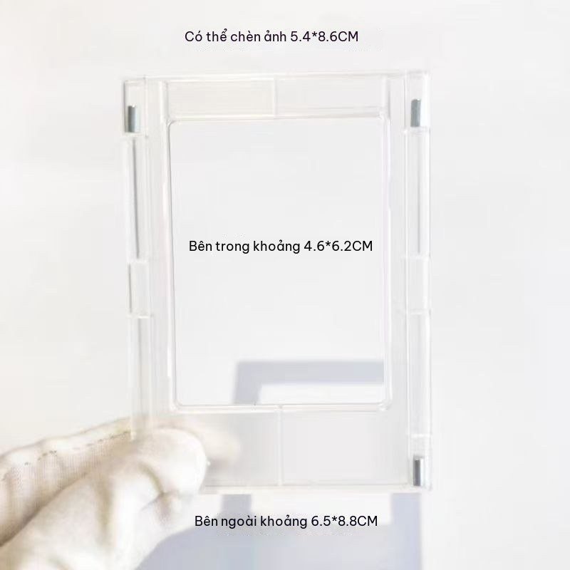 Khung Ảnh Nam Châm BL222 - Trong Suốt - 8.8*6.5cm