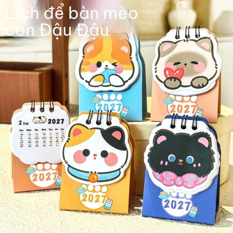 Lịch Để Bàn Dễ Thương 2027 K139