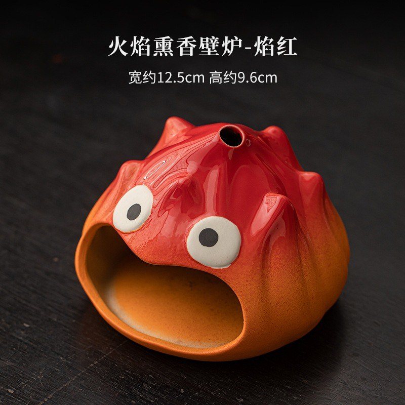 Lư Xông Trầm Hương Gốm Sứ K314 - Ngọn Lửa Calcifer