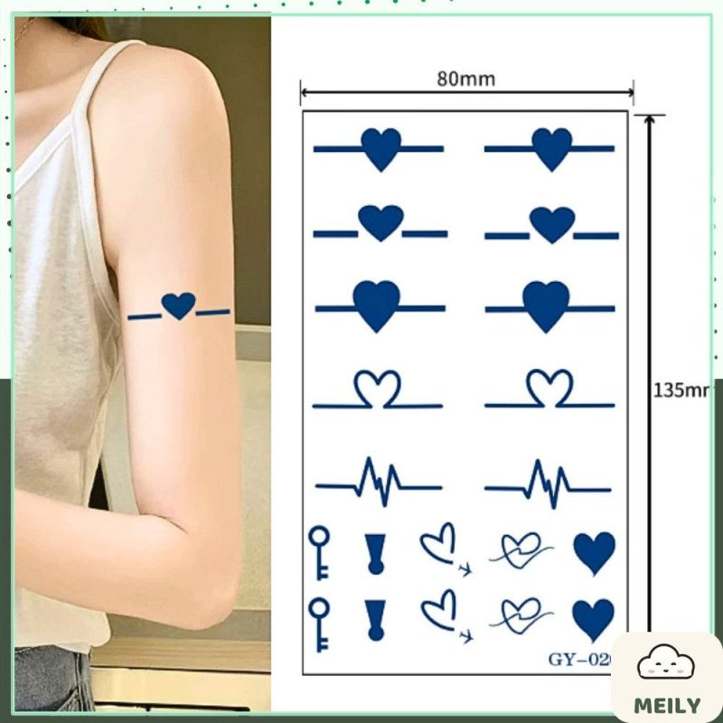 Hình xăm dán mini lâu trôi GY tattoo phong cách unisex