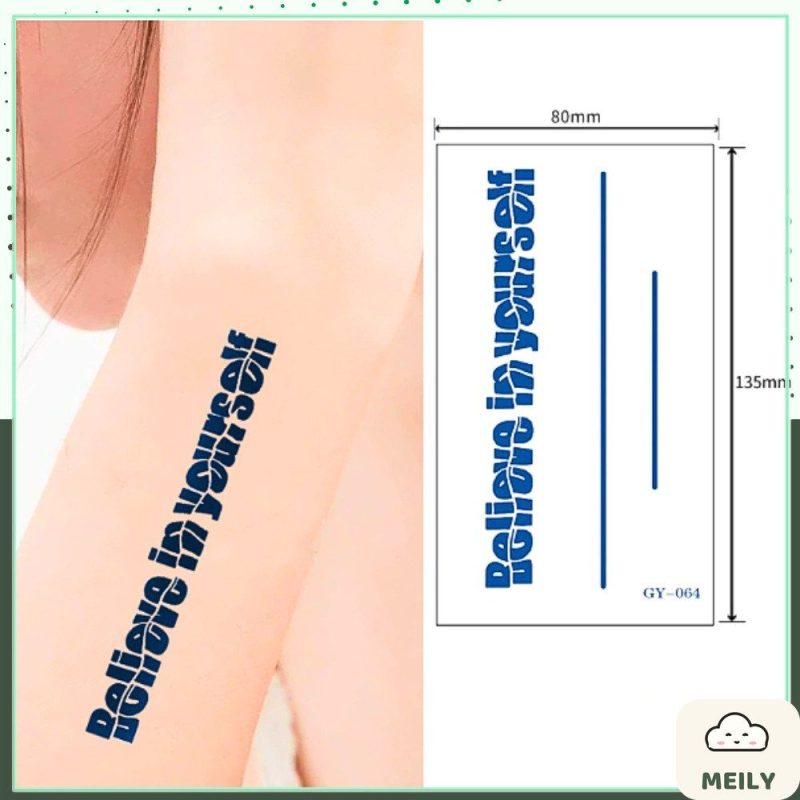 Hình xăm dán mini lâu trôi GY tattoo phong cách unisex