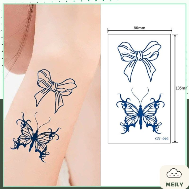 Hình xăm dán mini lâu trôi GY tattoo phong cách unisex