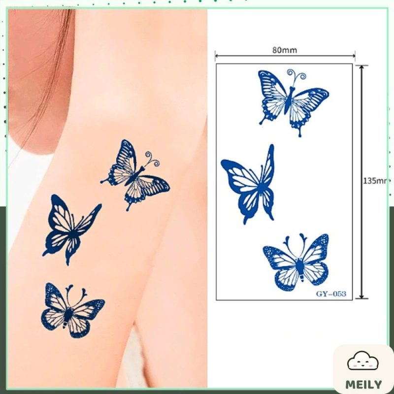 Hình xăm dán mini lâu trôi GY tattoo phong cách unisex