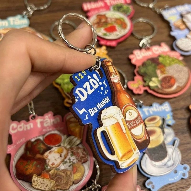 Móc Khóa Ẩm Thực Việt.Móc Khóa Đồ Ăn