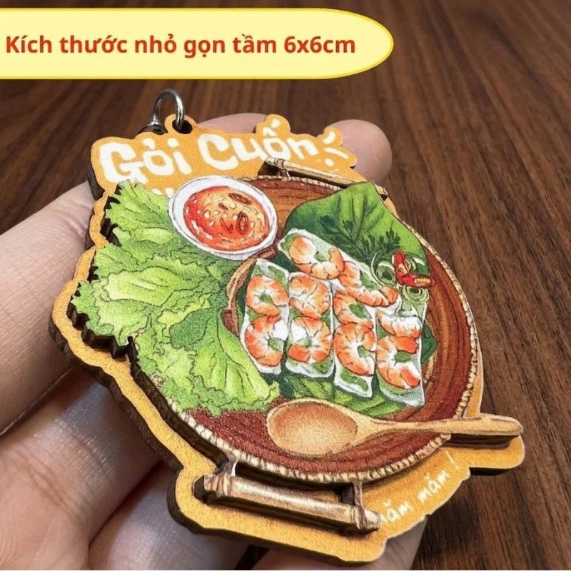 Móc Khóa Ẩm Thực Việt.Móc Khóa Đồ Ăn