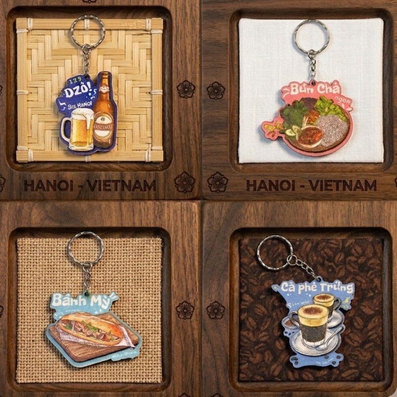 Móc Khóa Ẩm Thực Việt.Móc Khóa Đồ Ăn