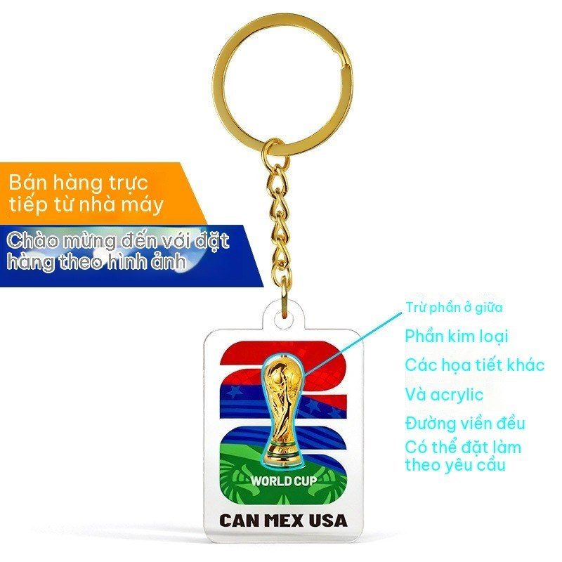 Móc Khóa Cúp Thế Giới 2026 Can Mex Usa BL152