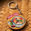 móc khóa ẩm thực gỗ BL67- bún riêu