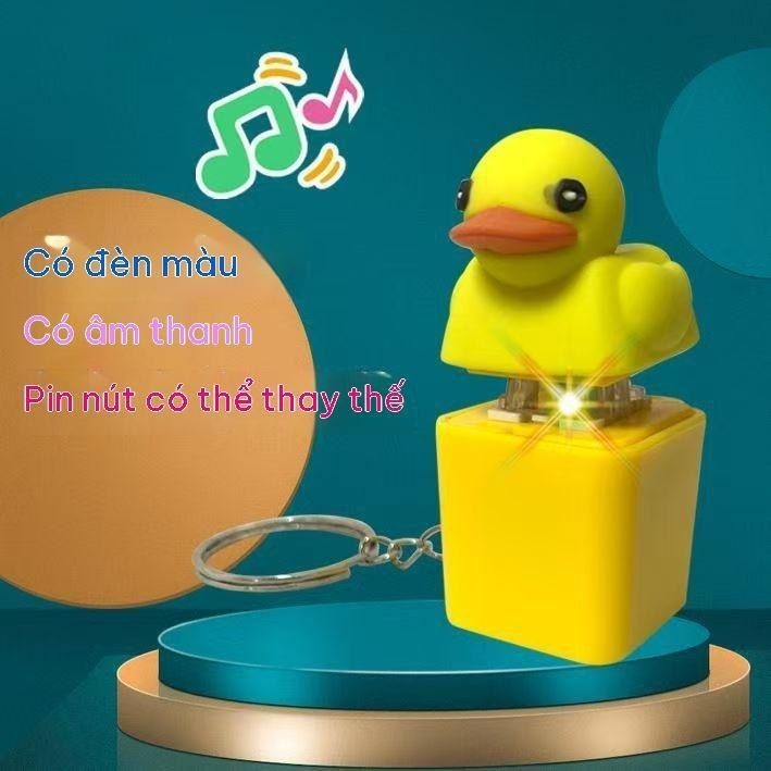 Móc Khóa Đồ Chơi Giảm Áp Lực Có Đèn Và Nhạc Treo Túi Xách BL118