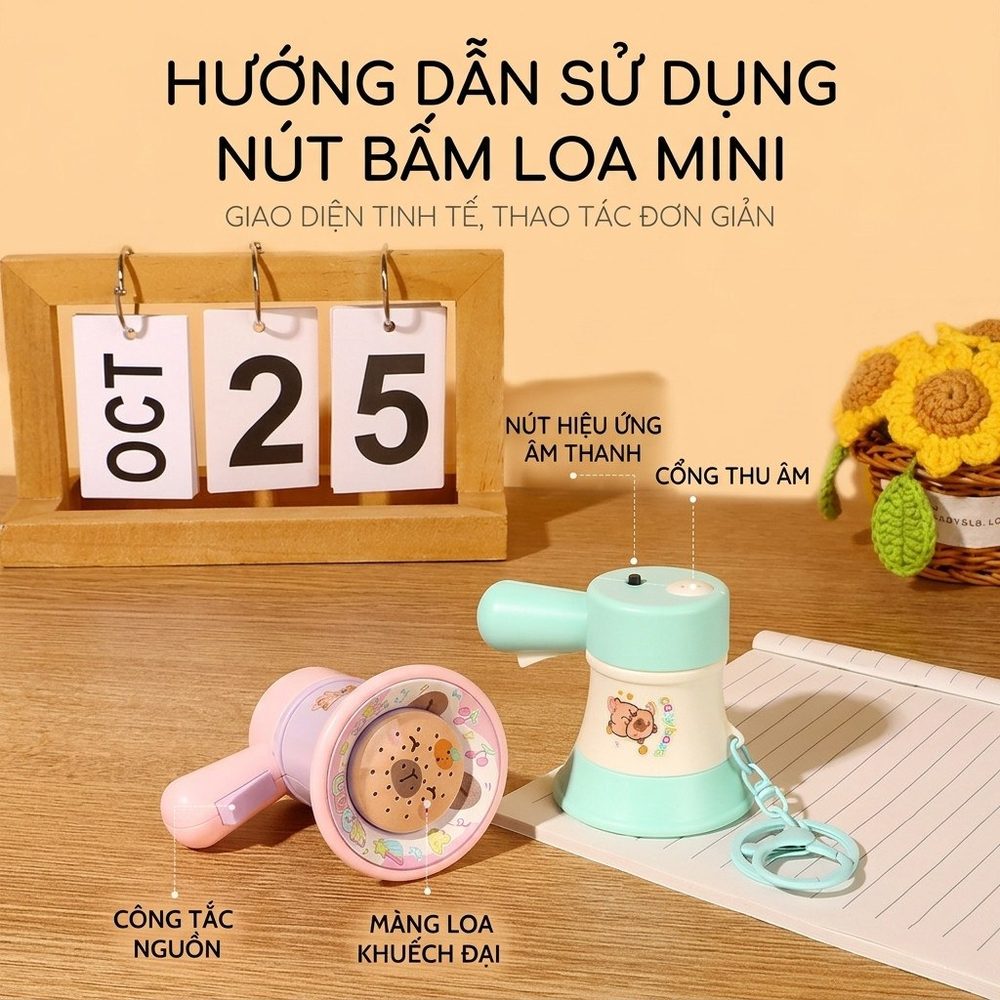 Móc Khóa Ghi Âm Capybara BL61