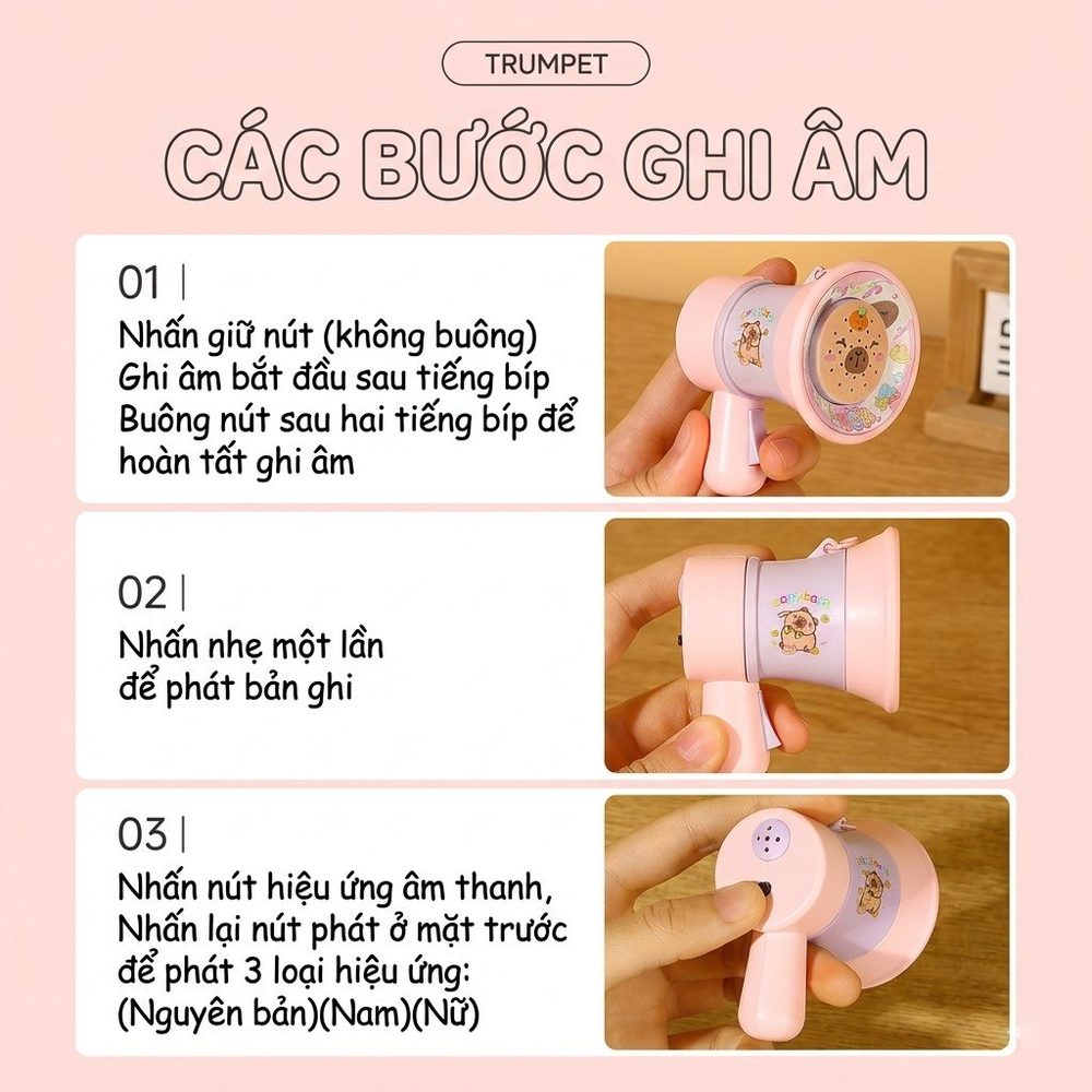 Móc Khóa Ghi Âm Capybara BL61